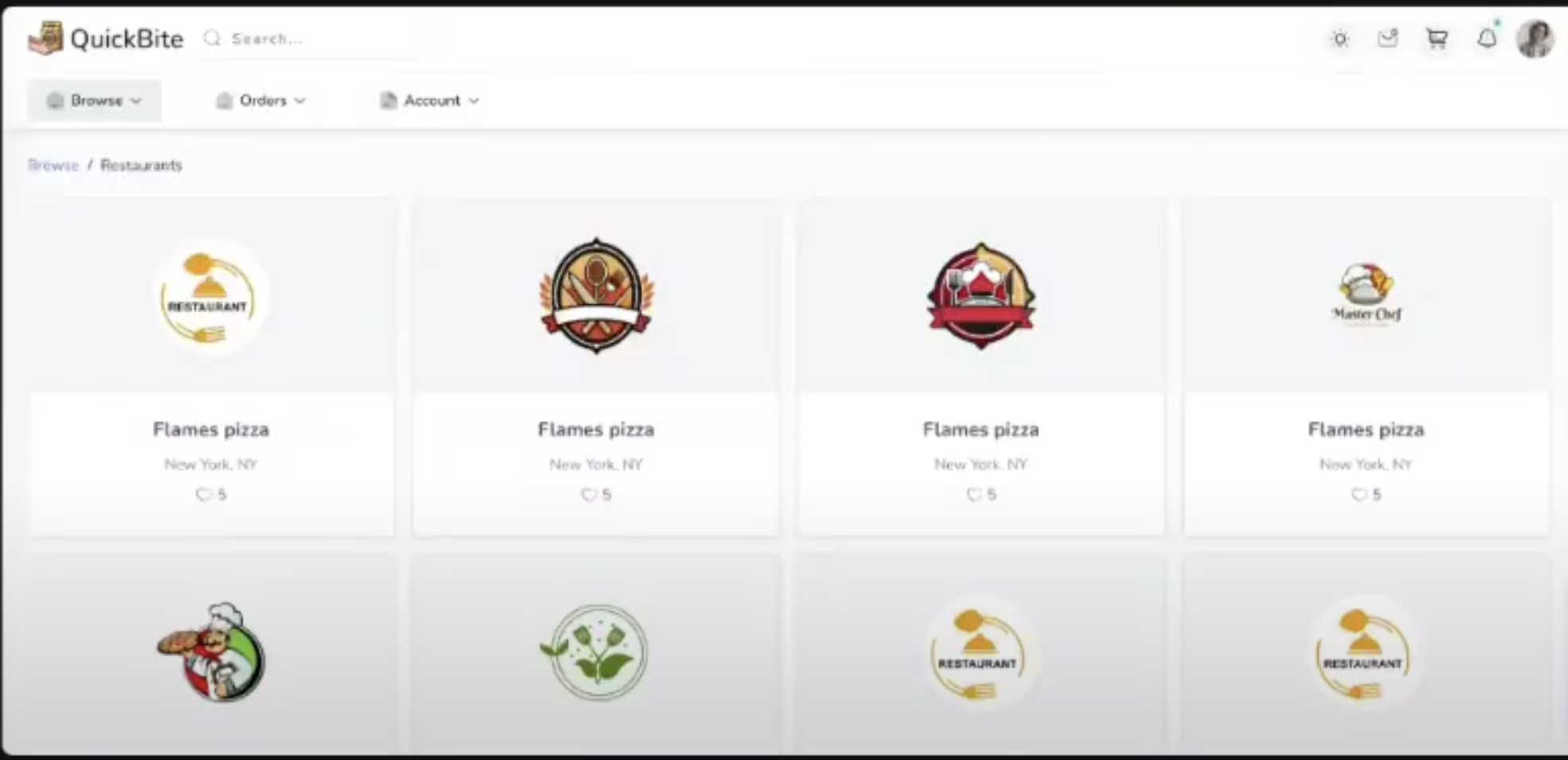 Microservice Food Ordering App (TypeScript)